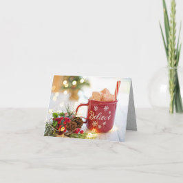 Kroes 'Geloof', Marshmallows, Kerstversiering Feestdagen Kaart