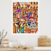 Kroes viert carnaval poster (Keuken)