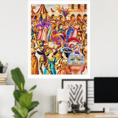 Kroes viert carnaval poster (Thuiskantoor)
