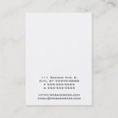 Kroesbeenderen Visitekaartje (Achterkant)