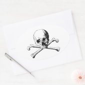 Kroesbeenschil Ovale Sticker (Envelop)