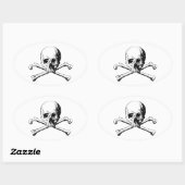 Kroesbeenschil Ovale Sticker (Vel)