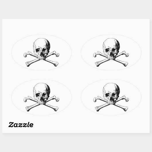 Kroesbeenschil Ovale Sticker (Vel)