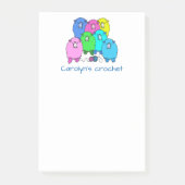 Kroesbiljetten. Fluffie schapen en gepersonaliseer Post-it® Notes (Voorkant)