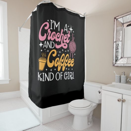 Kroesgordijn en koffiedouchergordijn douchegordijn (In situ)