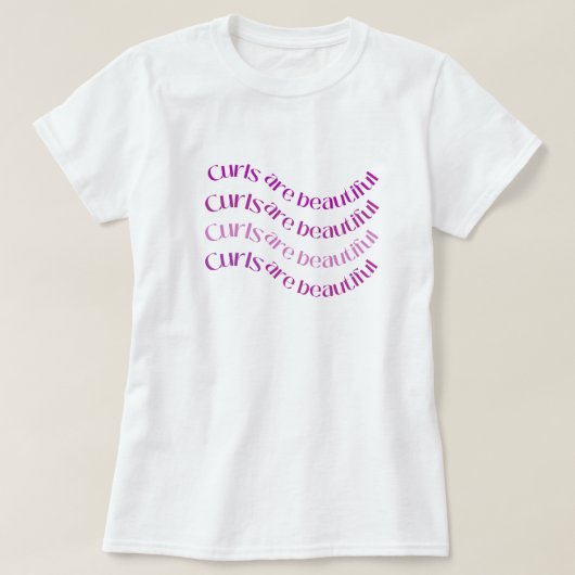 Kroeshaar is Mooi Krullend Haar Grafische T-shirt (Design voorkant)