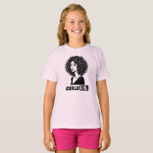 Kroeskop Meisje T-shirt (Voorkant volledig)