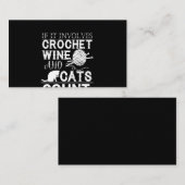 Kroeslover|Wijn en kat Visitekaartje (Voorkant / Achterkant)