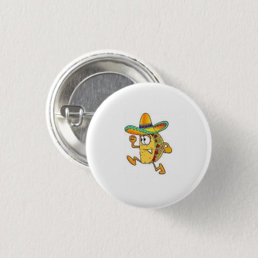 kroezig taco ronde button 3,2 cm (Voorkant /achterkant)