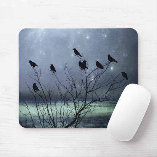 Krogen in een Keltische dromenland Muismat (Met muis)