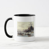 Krogen in een winterlandschap, 1907 mok (Links)