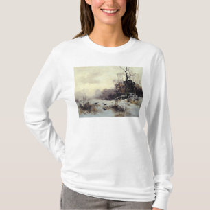 Krogen in een winterlandschap, 1907 t-shirt