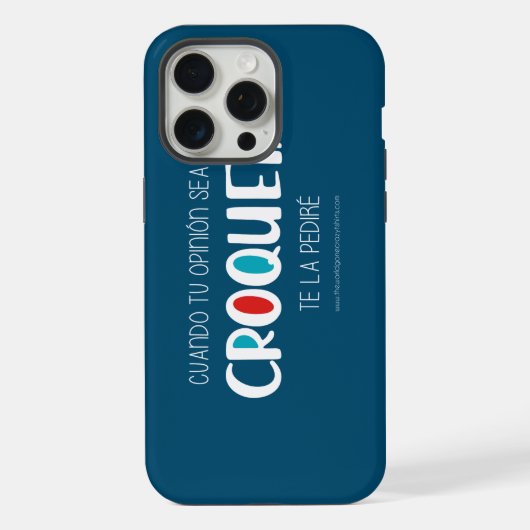 Kroket iPhone Hoesje (Achterkant)