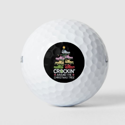 Kroketten rond de kerstboom golfballen (Voorkant)