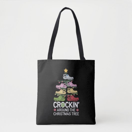 Kroketten rond de kerstboom tote bag (Voorkant)