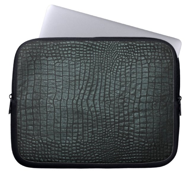 Krokodil 10-inch hoes voor neopreenlaptop (Voorkant)
