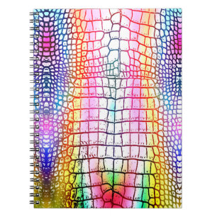 Krokodil abstract patroon, kleurig patroon notitieboek