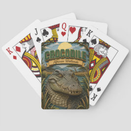 Krokodil Afrikaanse Wetlanden POPCUT Pokerkaarten