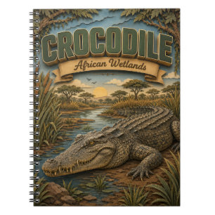 Krokodil Afrikaanse Wetlands POPCUT Notitieboek