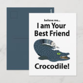 Krokodil Alligator Grappig Briefkaart (Voorkant / Achterkant)