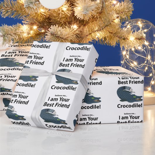 Krokodil Alligator Grappig  Cadeaupapier (Feestdagen)
