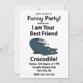 Krokodil Alligator Grappige Krokodil Kaart (Voorkant)