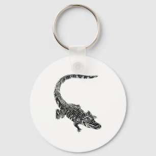 Krokodil Alligator Motief Reptiel Tanden Dier Krok Sleutelhanger