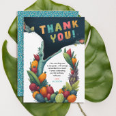 Krokodil alligator tropische wilde verjaardag dank bedankkaart