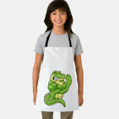 Krokodil als Bodybuilder en grote spieren Schort (Insitu)