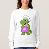 Krokodil als Cook met spatula Trui (Voorkant)