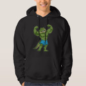 Krokodil als extreem Bodybuilder Hoodie (Voorkant)