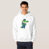 Krokodil als politieagent met uniform hoodie (Voorkant volledig)