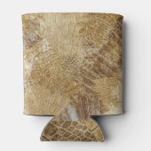 Krokodil batik patroon, stof textuur. blikjeskoeler (Achterkant)