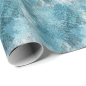 Krokodil Batik: Textured Fabric Art Cadeaupapier (Rol Hoek)