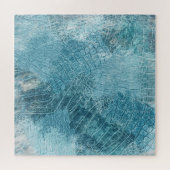 Krokodil Batik: Textured Fabric Art Legpuzzel (Horizontaal)