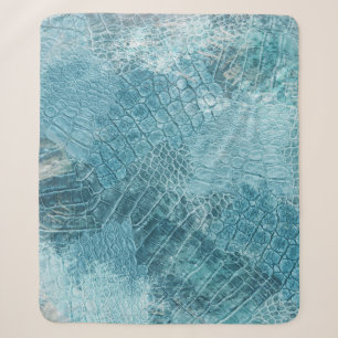 Krokodil Batik: Textured Fabric Art Sherpa Deken