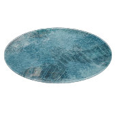 Krokodil Batik: Textured Fabric Art Snijplank (Hoek)