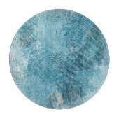 Krokodil Batik: Textured Fabric Art Snijplank (Voorkant)