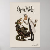 Krokodil bij de Tandarts Poster (Voorkant)