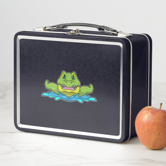 krokodil bij zwemmen in water (In situ)