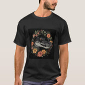 Krokodil Boho Bloemen T-shirt (Voorkant)