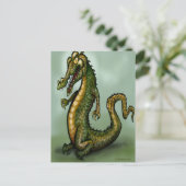 Krokodil Briefkaart (Staand voorkant)
