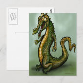 Krokodil Briefkaart (Voorkant / Achterkant)