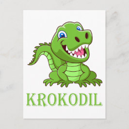 Krokodil Briefkaart