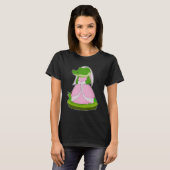 Krokodil Bruid Sluier Bruiloft T-shirt (Voorkant volledig)