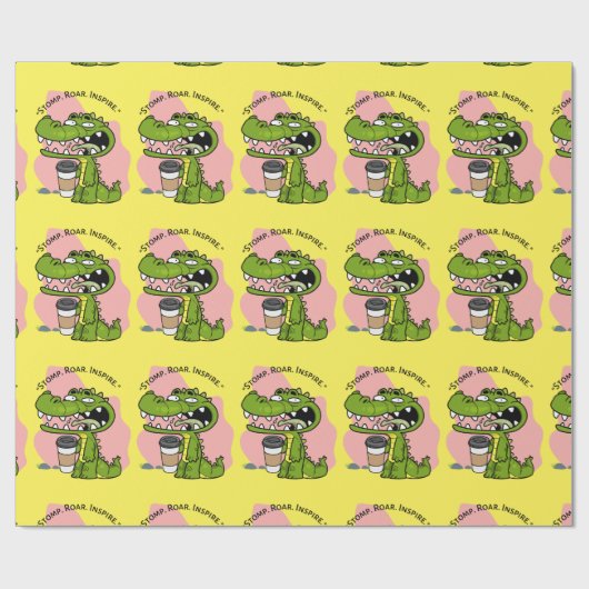 krokodil cadeaupapier (Vlak)