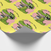 krokodil cadeaupapier (Hoek)