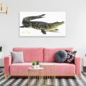 Krokodil Canvas Afdruk (Insitu (Woonkamer))