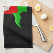 Krokodil Cartoon Golfer op Keuken & Sporthanddoek Theedoek (Quarter Fold)