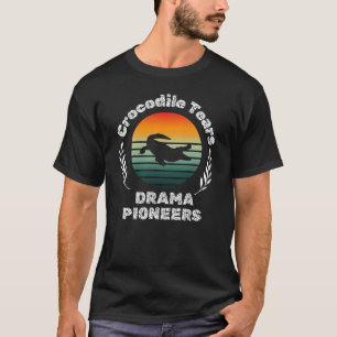 krokodil dierlijke alligators silhouet reptiel t-shirt